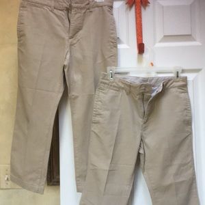 2 pairs kids cacky pants smoke & pet free home